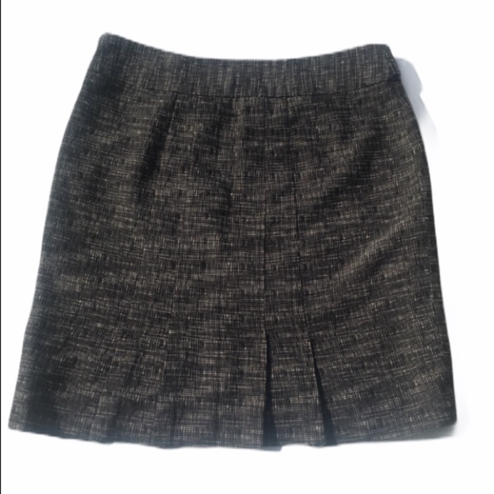 ♥️NWOT Raffaella Studio Black Tweed Skirt 4P - Picture 2 of 6